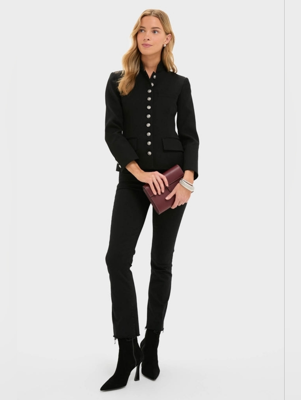 MOTHER The Hustler Ankle Fray Jeans, “Not Guilty” Black, Sz 28, Flare, Raw Hem